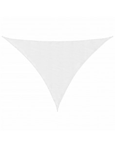 Parasole a Vela Oxford Triangolare 3x4x5 m Bianco 2