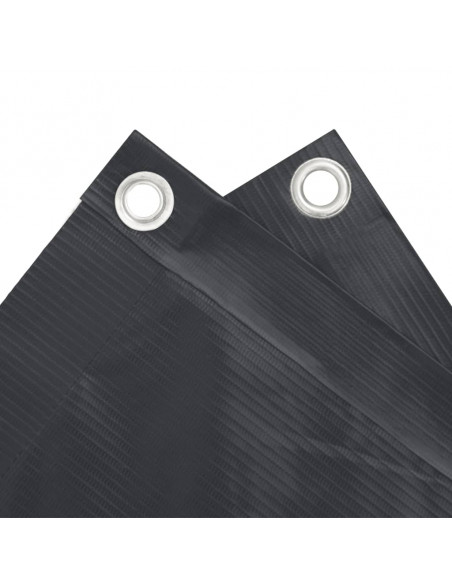 Paravento Balcone Antracite 120x400 cm Tessuto Oxford