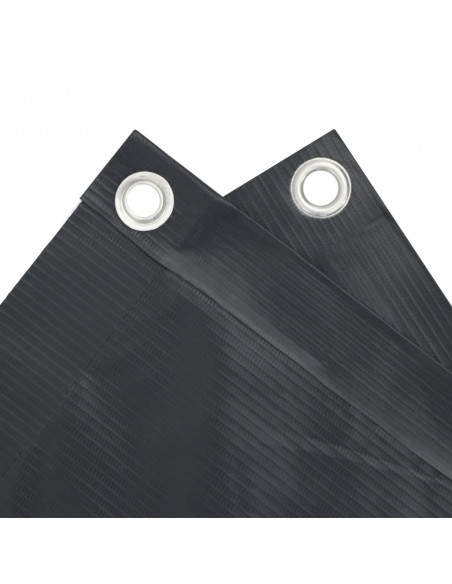 Paravento Balcone Antracite 120x600 cm Tessuto Oxford