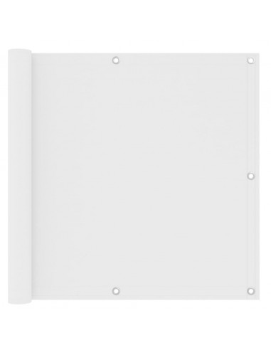 Paravento Balcone Bianco 90x400 cm in Tessuto Oxford