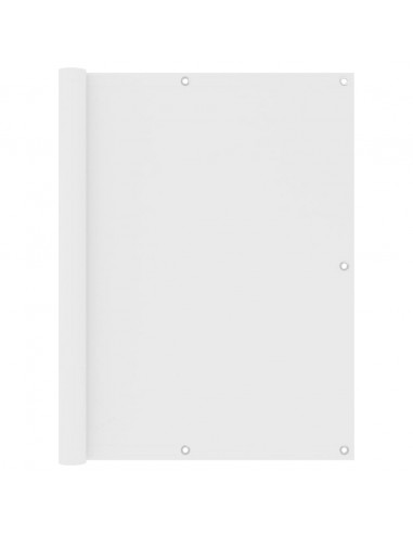 Paravento Balcone Bianco 120x500 cm in Tessuto Oxford