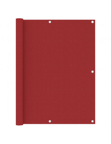 Paravento da Balcone Rosso 120x300 cm in Tessuto Oxford