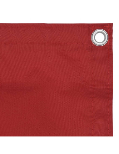 Paravento Balcone Rosso 120x400 cm in Tessuto Oxford