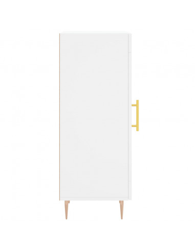 Credenza Bianca 34,5x34x90 cm in Legno Multistrato