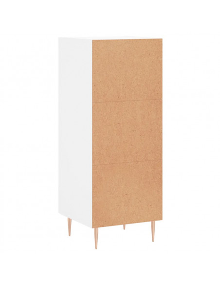 Credenza Bianca 34,5x34x90 cm in Legno Multistrato
