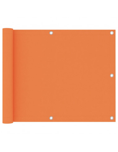 Paravento Balcone Arancione 75x500 cm in Tessuto Oxford