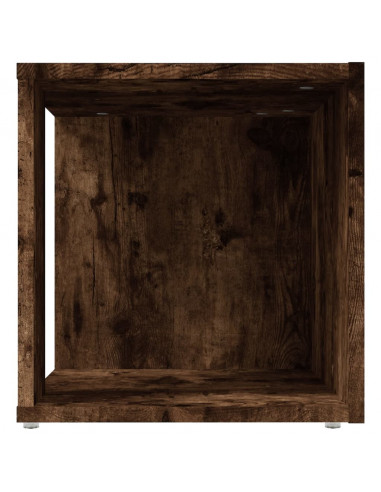 Tavolino da Salotto Rovere Fumo 33x33x34,5 cm Legno Multistrato