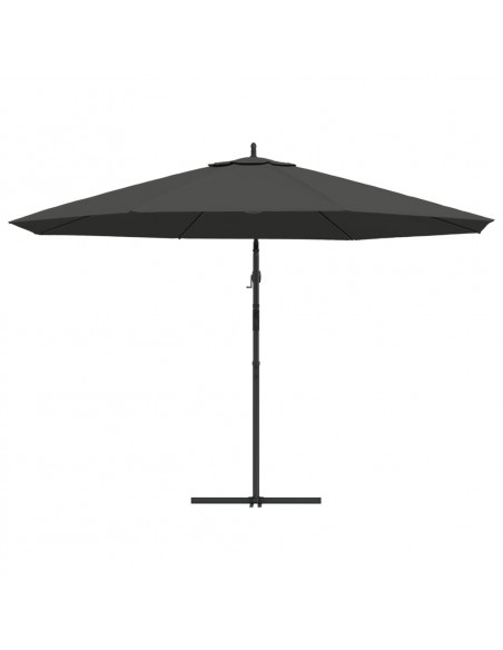 Ombrellone a Sbalzo con Palo in Alluminio 350 cm Antracite