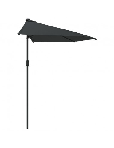 Ombrellone Balcone Palo Alluminio Antracite 270x144 cm a Metà