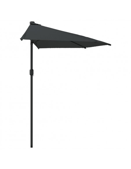 Ombrellone Balcone Palo Alluminio Antracite 270x144 cm a Metà