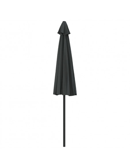 Ombrellone Balcone Palo Alluminio Antracite 270x144 cm a Metà