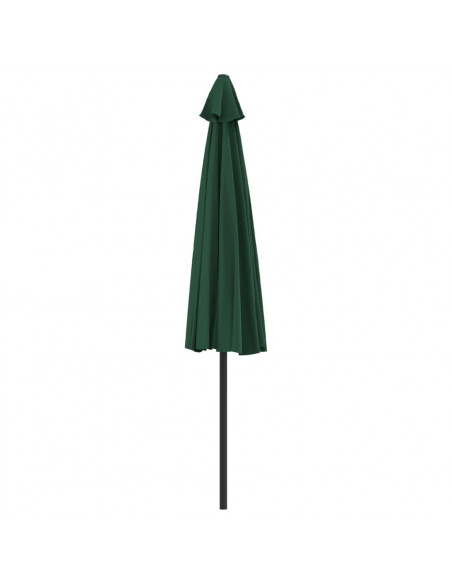 Ombrellone da Balcone Palo in Alluminio Verde 300x155 cm a Metà