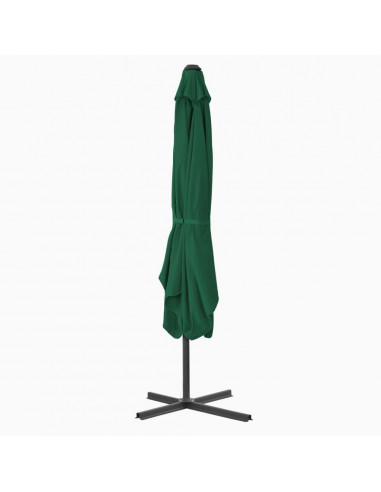 Ombrellone da Esterni con Palo in Acciaio 250x250 cm Verde