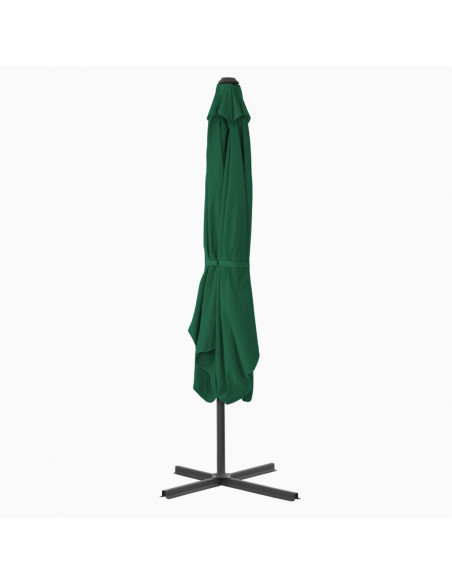 Ombrellone da Esterni con Palo in Acciaio 250x250 cm Verde