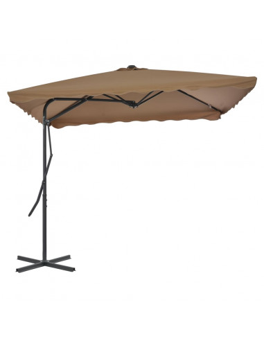 Ombrellone da Esterni con Palo in Acciaio 250x250cm Talpa