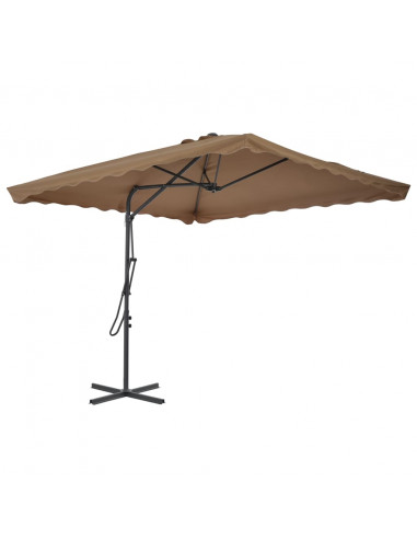 Ombrellone da Esterni con Palo in Acciaio 250x250cm Talpa