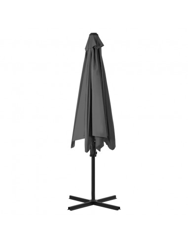 Ombrellone da Esterni con Palo in Acciaio 300 cm Antracite