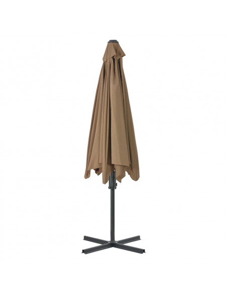 Ombrellone da Esterni con Palo in Acciaio 300 cm Grigio Talpa