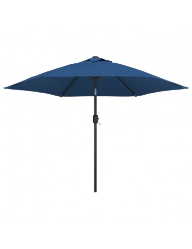 Ombrellone da Esterni con Palo in Metallo 300 cm Azzurro