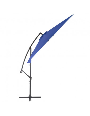 Ombrellone a Sbalzo con Palo in Alluminio 300 cm Blu