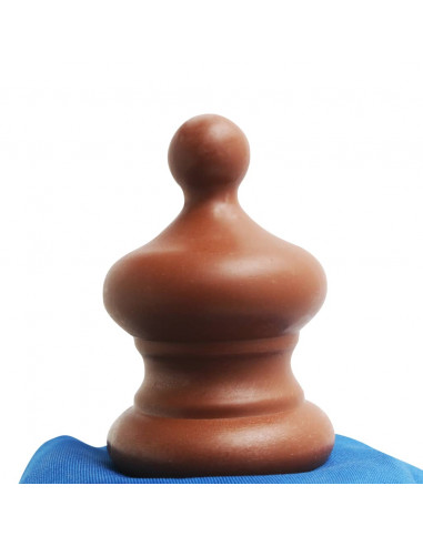 Ombrellone da Esterni con Palo in Legno 350 cm Blu