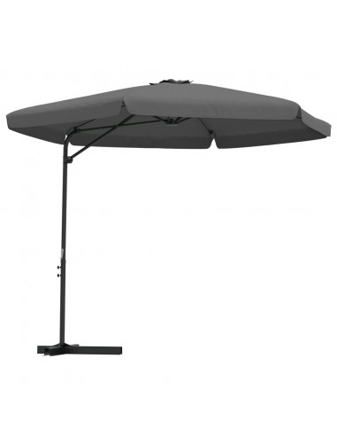 Ombrellone da Esterno con Palo in Acciaio 300x250cm Antracite