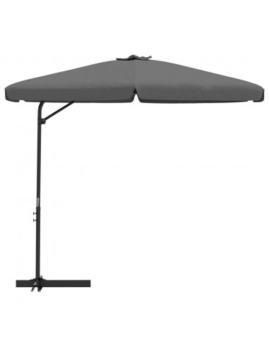 Ombrellone da Esterno con Palo in Acciaio 300x250cm Antracite