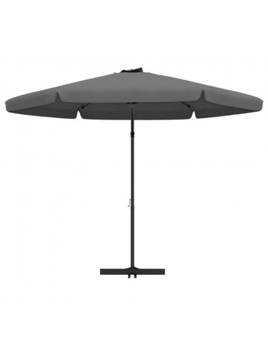 Ombrellone da Esterno con Palo in Acciaio 300x250cm Antracite