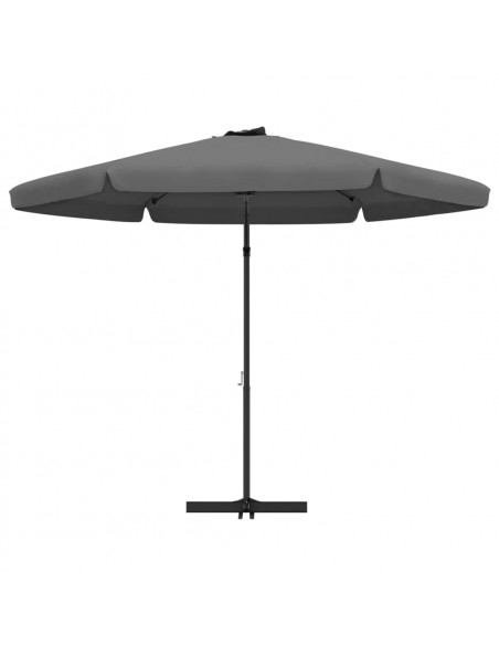 Ombrellone da Esterno con Palo in Acciaio 300x250cm Antracite