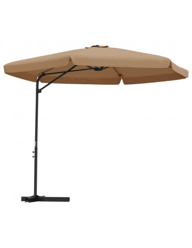 Ombrellone da Esterni con Palo in Acciaio 300 cm Grigio Talpa