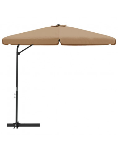 Ombrellone da Esterni con Palo in Acciaio 300 cm Grigio Talpa