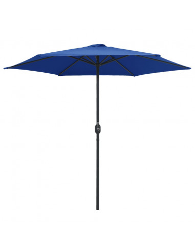 Ombrellone da Esterni con Palo in Alluminio 270x246 cm Azzurro