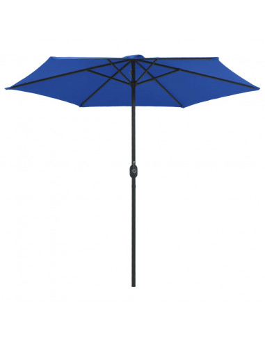 Ombrellone da Esterni con Palo in Alluminio 270x246 cm Azzurro