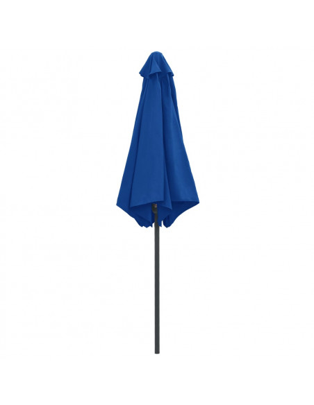 Ombrellone da Esterni con Palo in Alluminio 270x246 cm Azzurro