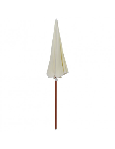 Ombrellone con Palo in Acciaio 240 cm Sabbia
