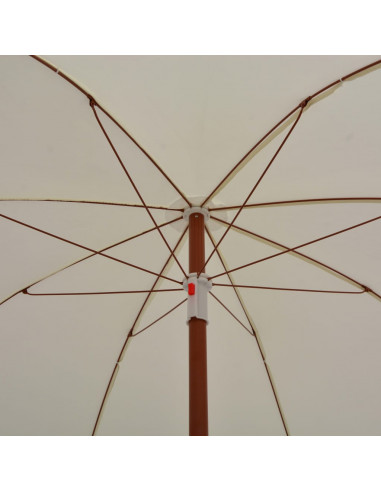 Ombrellone con Palo in Acciaio 240 cm Sabbia