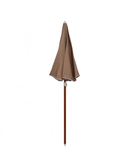 Ombrellone con Palo in Acciaio 180 cm Grigio Talpa
