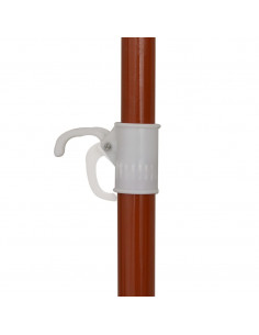 Ombrellone da Giardino con Palo in Acciaio 180 cm Tortora 2
