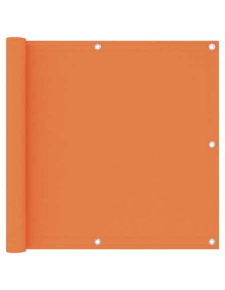 Paravento Balcone Arancione 90x400 cm Tessuto Oxford
