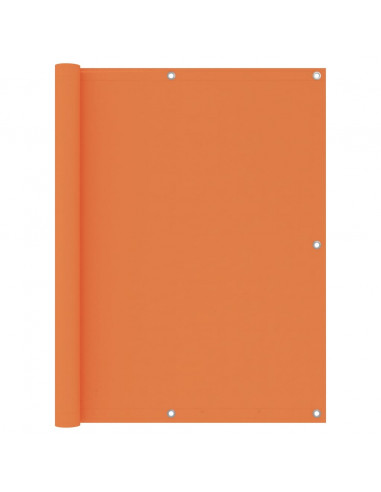 Paravento da Balcone Arancione 120x600 cm in Tessuto Oxford