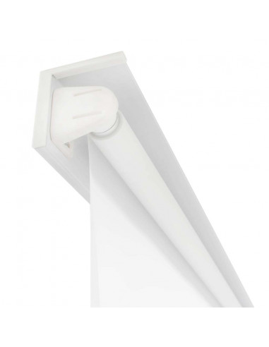 Tenda a Rullo per Doccia 80x240 cm Bianco