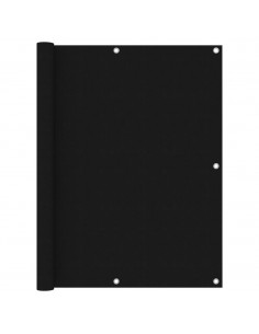 Paravento Balcone Nero 120x500 cm in Tessuto Oxford 2