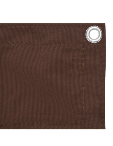 Paravento da Balcone Marrone 75x400 cm in Tessuto Oxford