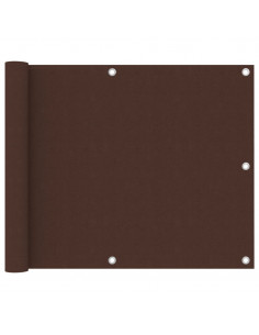 Paravento da Balcone Marrone 75x500 cm in Tessuto Oxford 2