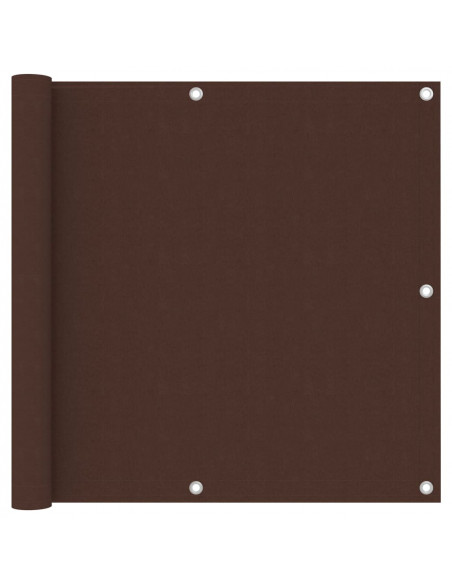 Paravento Balcone Marrone 90x400 cm in Tessuto Oxford