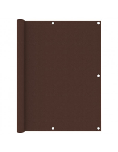 Paravento Balcone Marrone 120x500 cm in Tessuto Oxford