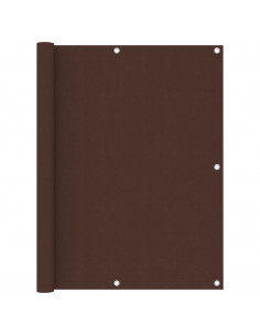Paravento da Balcone Marrone 120x600 cm in Tessuto Oxford 2