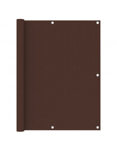 Paravento da Balcone Marrone 120x600 cm in Tessuto Oxford