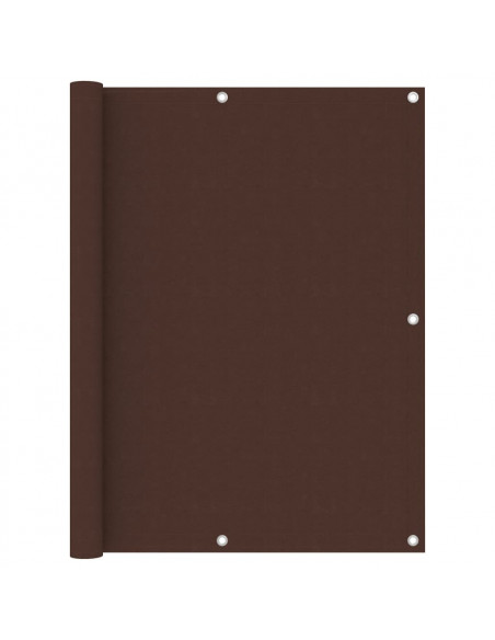 Paravento da Balcone Marrone 120x600 cm in Tessuto Oxford