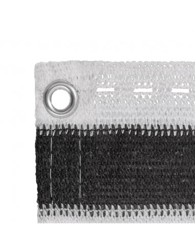 Paravento da Balcone HDPE 90x500 cm Antracite e Bianco